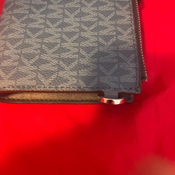 Michael Kors Blue Monogram Wallet - Picture 11 of 11